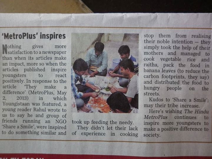 The Hindu Covered Us on May 21, 2013